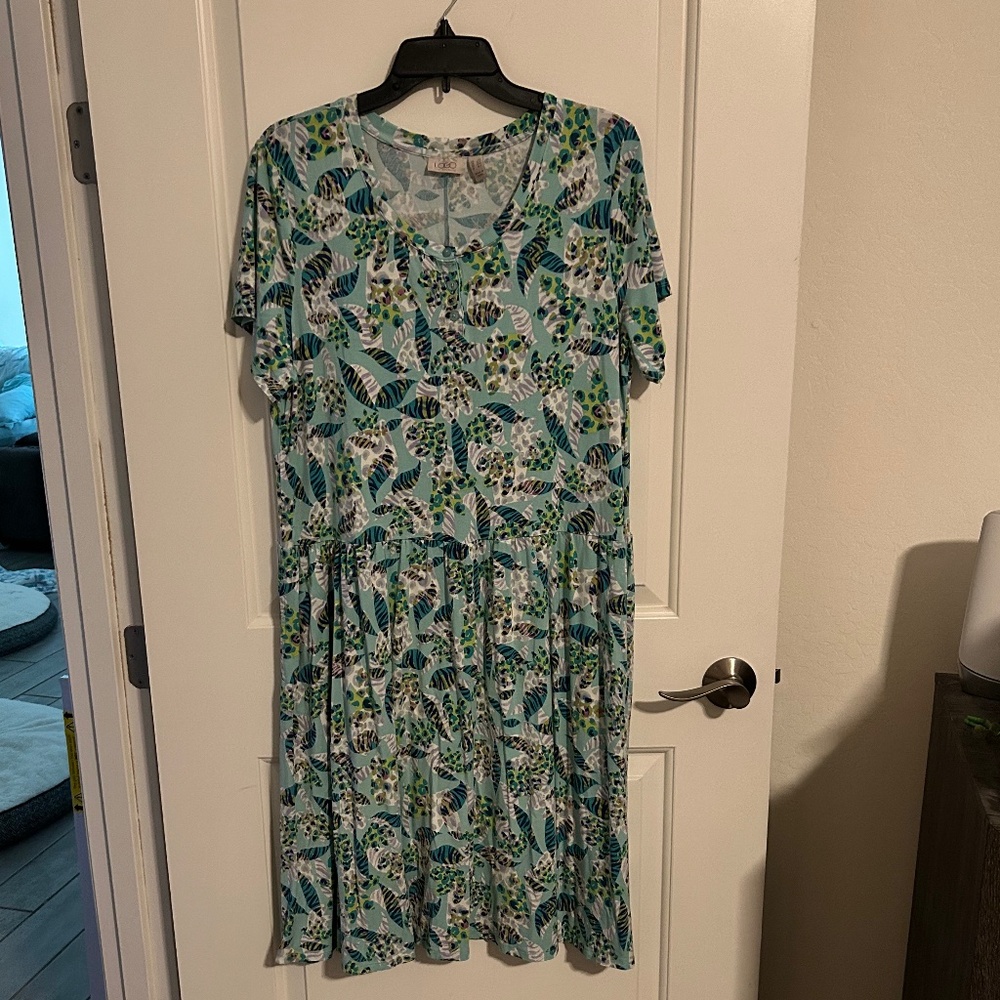 LOGO Short Sleeve Dress